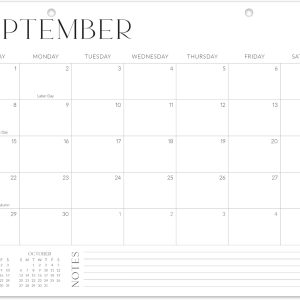 Aesthetic Desk Calendar 2024-2025 - Runs from August 2024 until June 2026 - Beautiful Small Flip Desktop Calendar for Easy Organizing