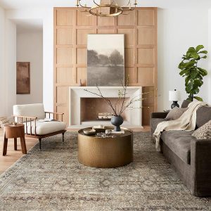 Loloi II Layla Olive / Charcoal 2'-3" x 3'-9" Accent Rug