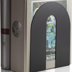 Officemate Bookends, Heavy Weighted 10-inch Steel, Black (93182)